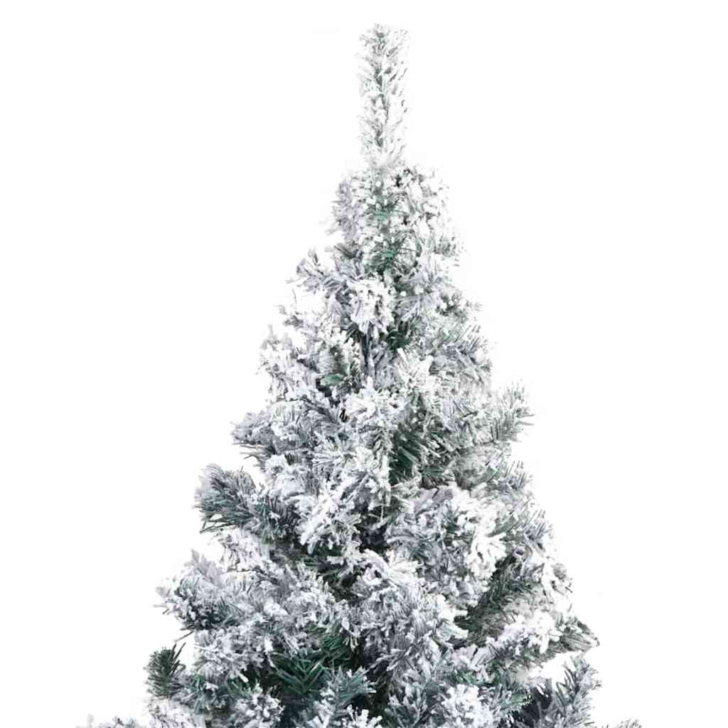 Mű karácsonyfa 300 LED-del Fehér 180 cm PVC és Acél és Műanyag