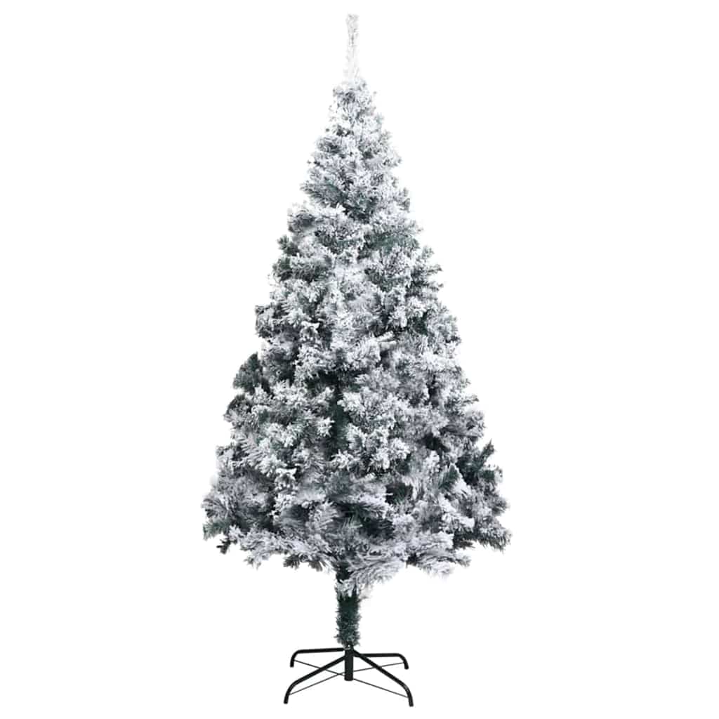 Mű karácsonyfa 300 LED-del Fehér 180 cm PVC és Acél és Műanyag