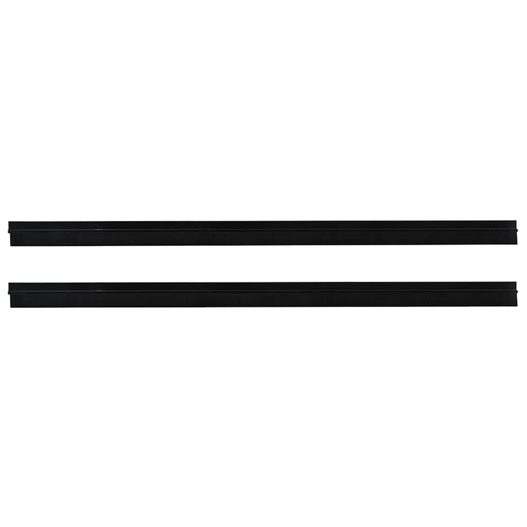 Öntapadó ajtó kefe tömítések 2 pcs Fekete 100 cm