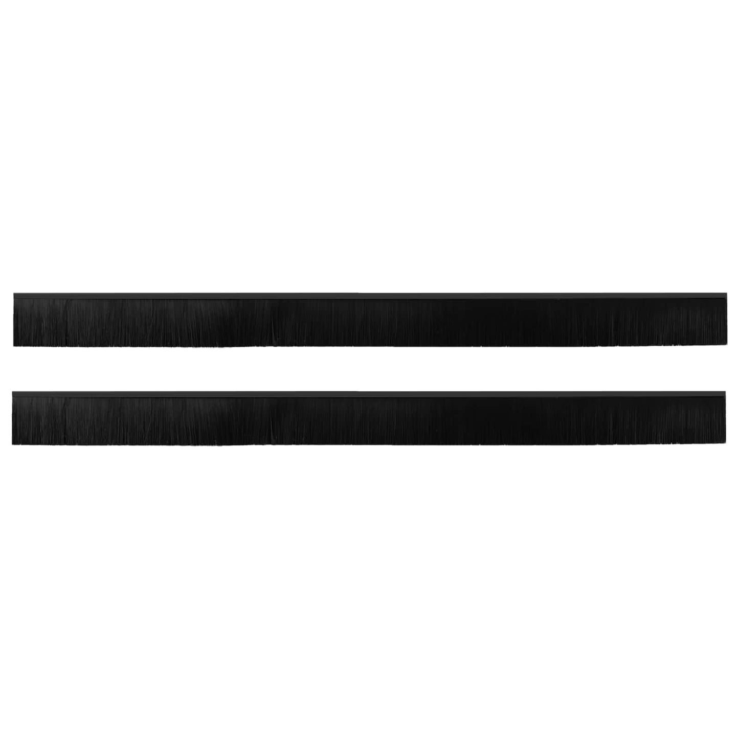 Öntapadó ajtó kefe tömítések 2 pcs Fekete 100 cm