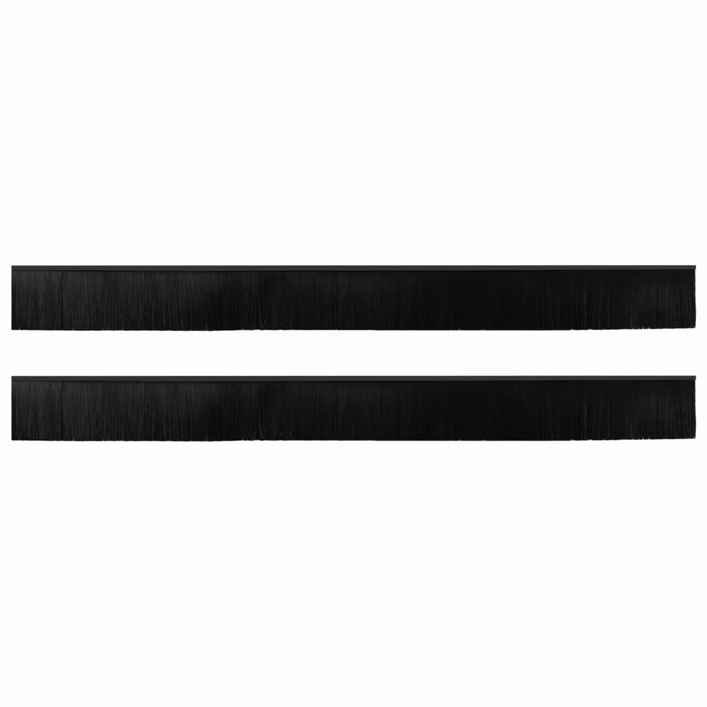 Öntapadó ajtó kefe tömítések 2 pcs Fekete 100 cm