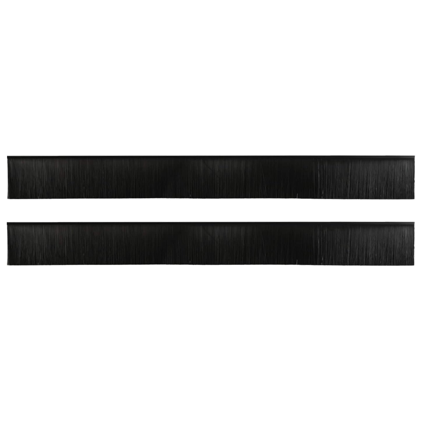Öntapadó ajtó kefe tömítések 2 pcs Fekete 100 cm