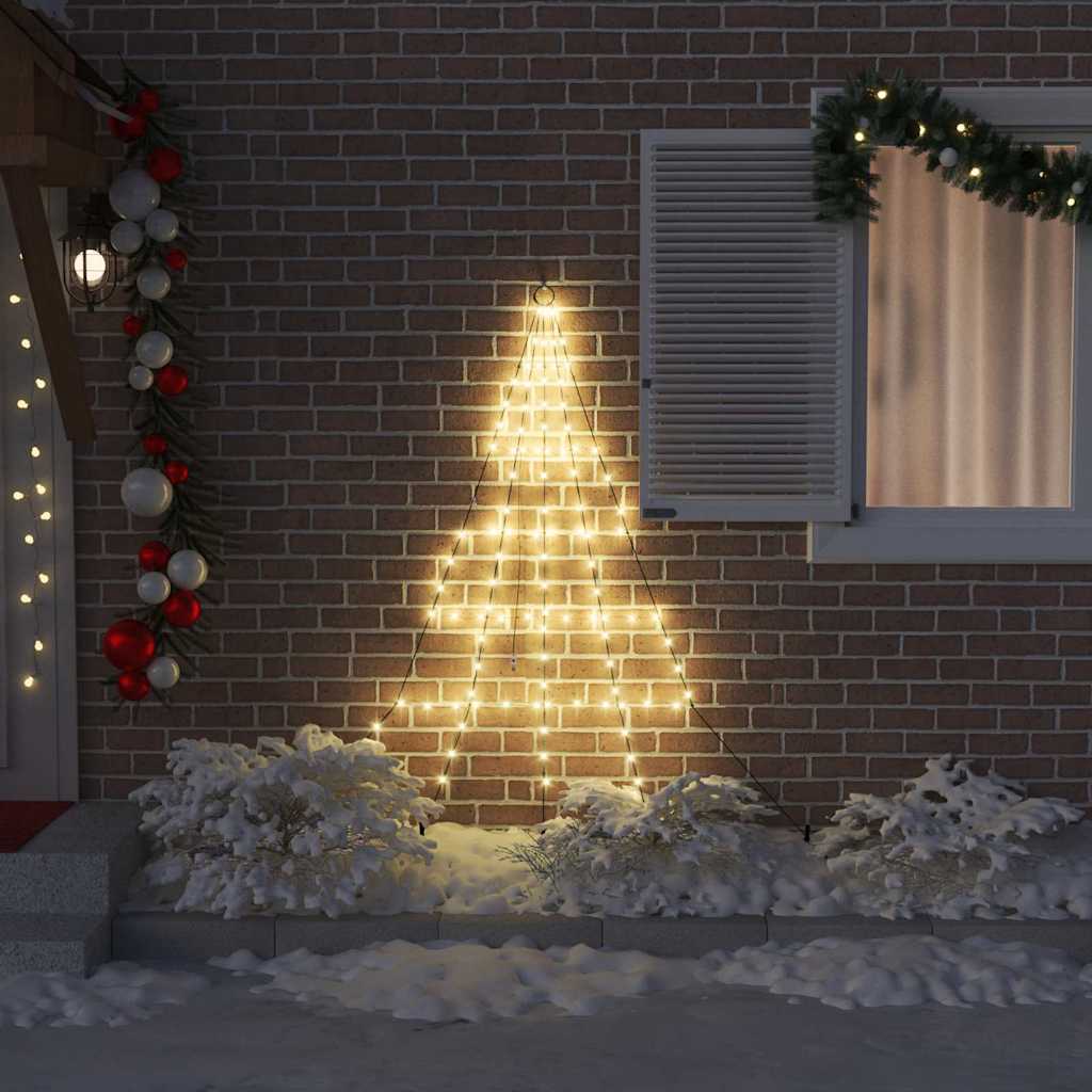 LED Karácsonyfák talajráccsal Meleg fehér 182 cm Fém