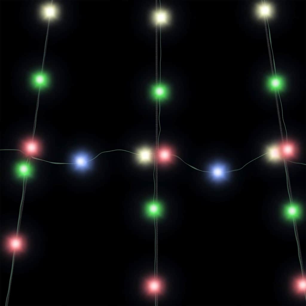 LED Karácsonyfák talajráccsal 168 LED-del Sokszínű 306 cm Fém