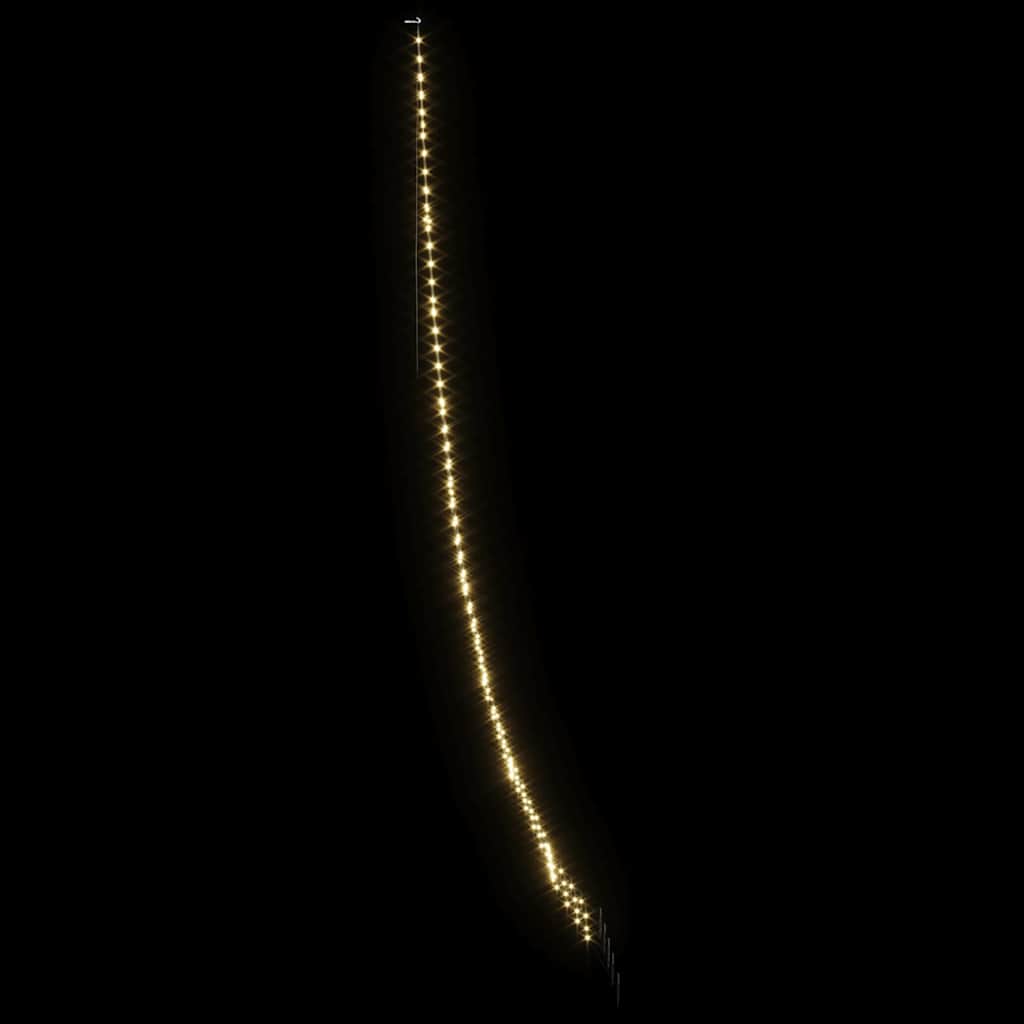 LED Karácsonyfák talajráccsal Meleg fehér 511 cm Fém