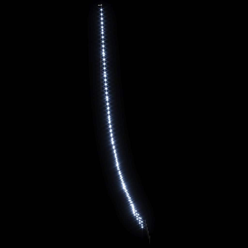 LED Karácsonyfák talajráccsal Hideg fehér 511 cm Fém