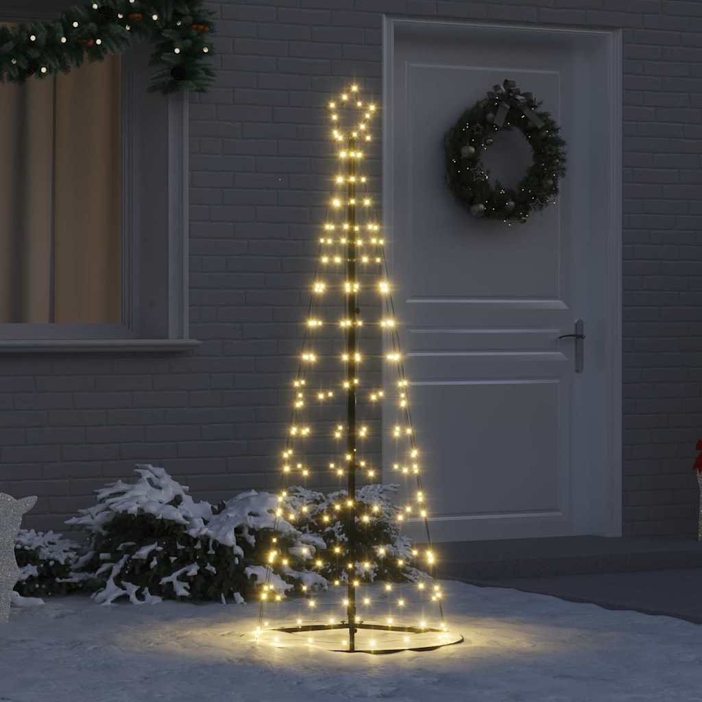 LED Karácsonyi Fenyő 390 LED-del Meleg fehér 250 cm Vas