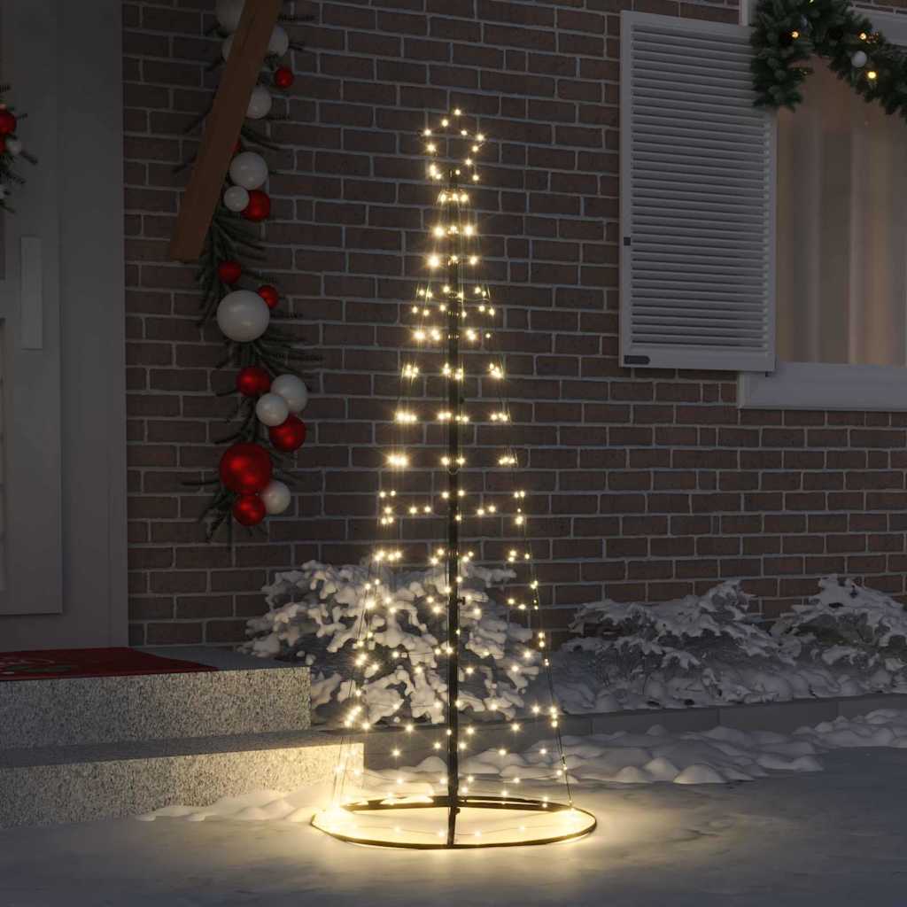 LED Karácsonyi Fenyő 390 LED-del Meleg fehér 250 cm Vas