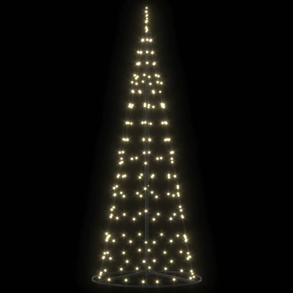 LED Karácsonyi Fenyő 390 LED-del Meleg fehér 250 cm Vas