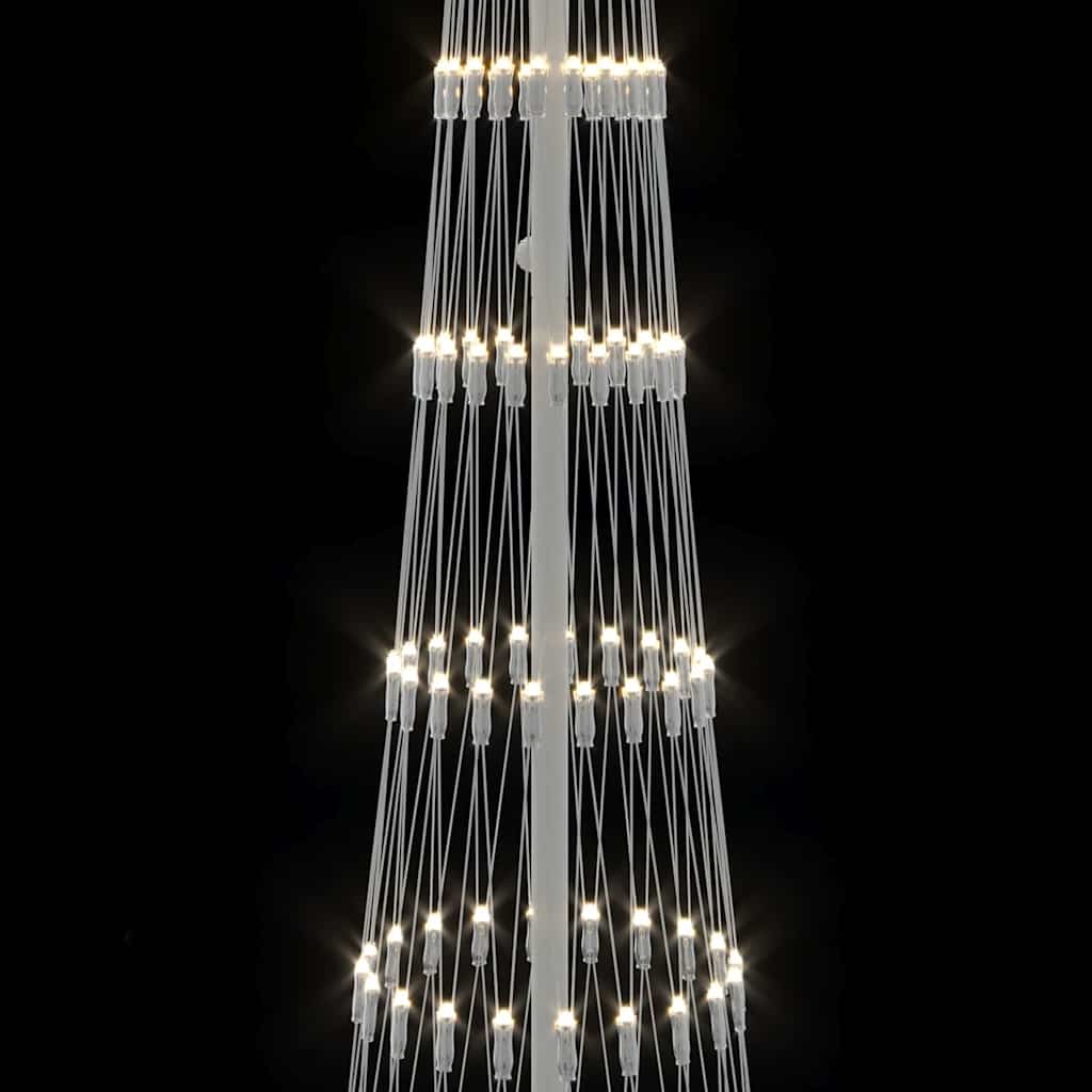 LED Karácsonyi Fenyő 290 LED-del Meleg fehér 250 cm Fém