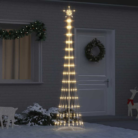 LED Karácsonyi Fenyő 290 LED-del Meleg fehér 250 cm Fém