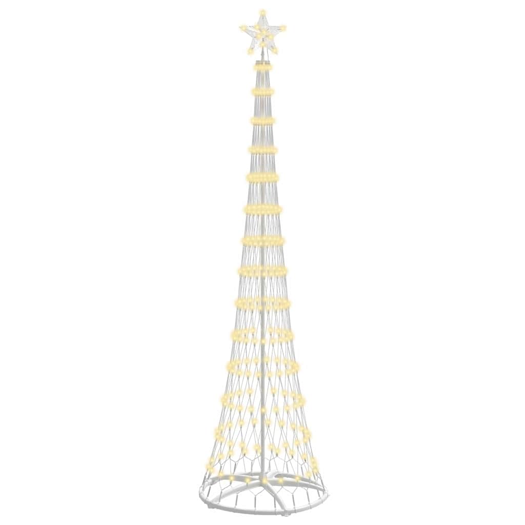 LED Karácsonyi Fenyő 290 LED-del Meleg fehér 250 cm Fém