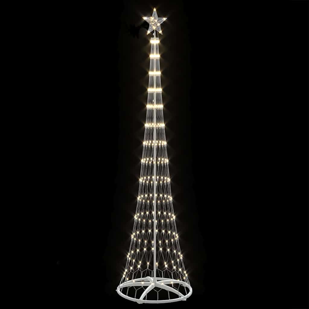 LED Karácsonyi Fenyő 290 LED-del Meleg fehér 250 cm Fém