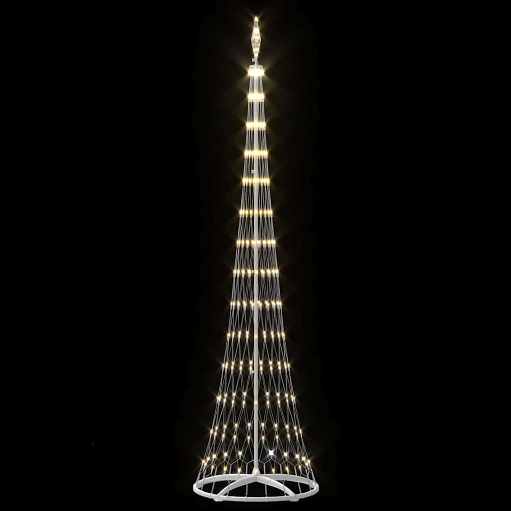 LED Karácsonyi Fenyő 290 LED-del Meleg fehér 250 cm Fém
