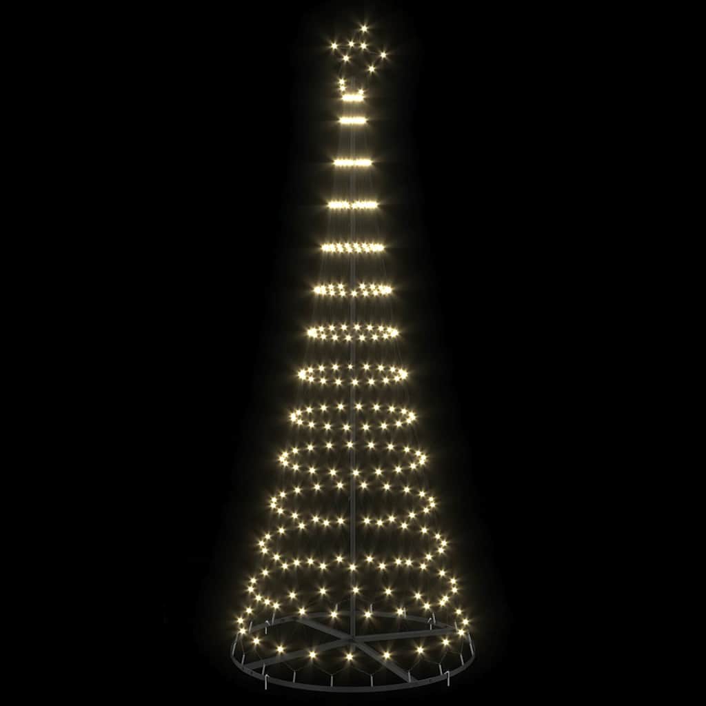 LED Karácsonyi Fenyő 295 LED-del Meleg fehér 250 cm Fém