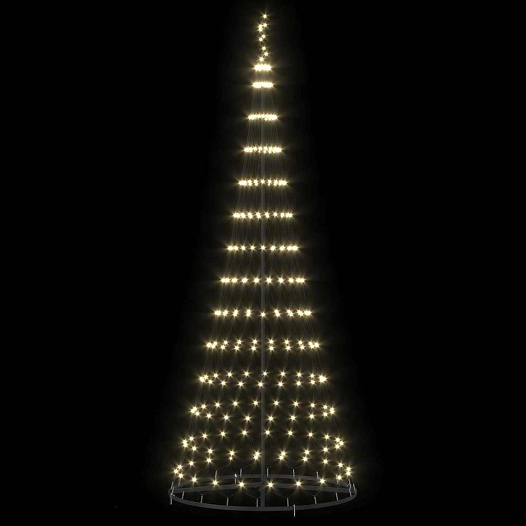 LED Karácsonyi Fenyő 295 LED-del Meleg fehér 250 cm Fém