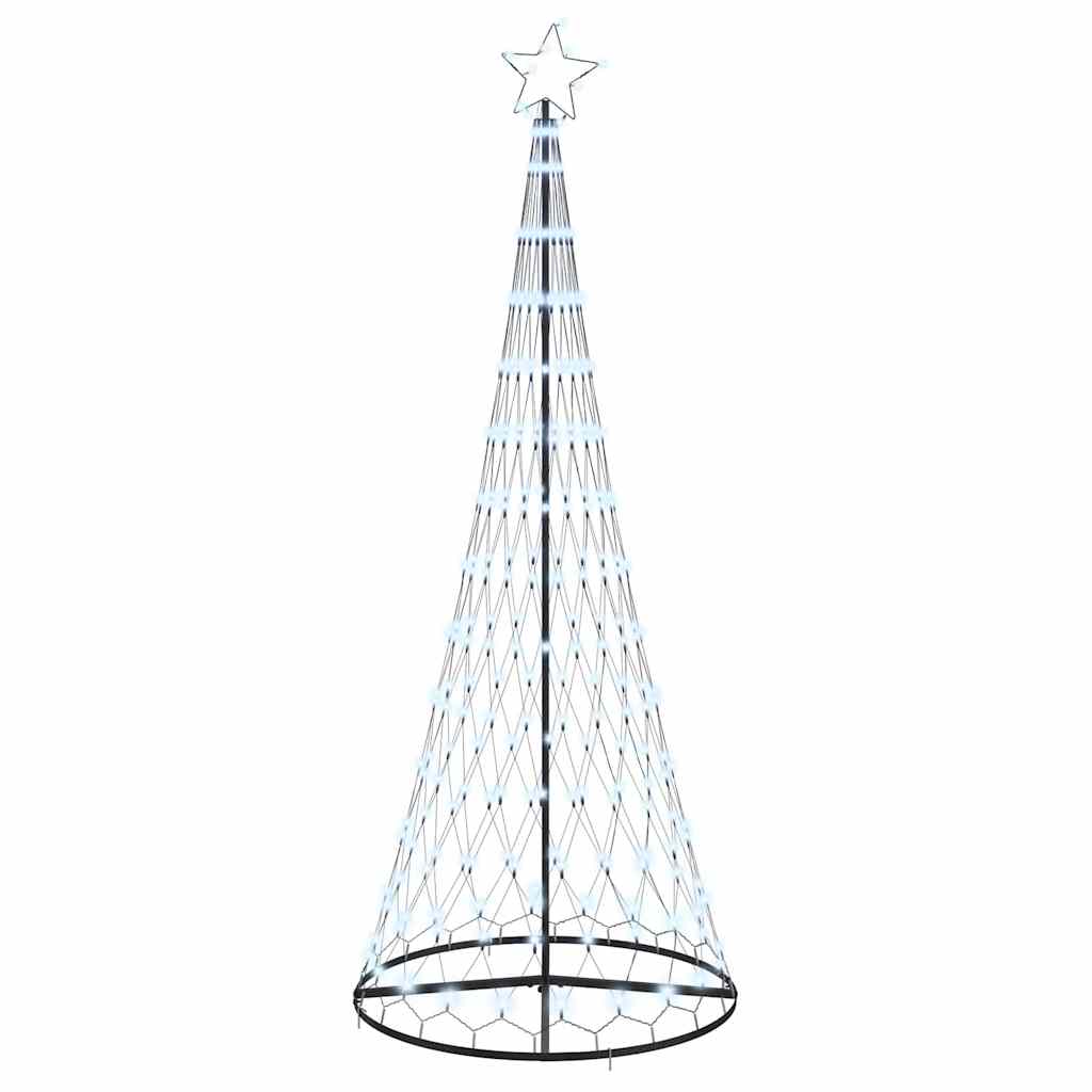 LED Karácsonyi Fenyő 295 LED-del Hideg fehér 250 cm Fém