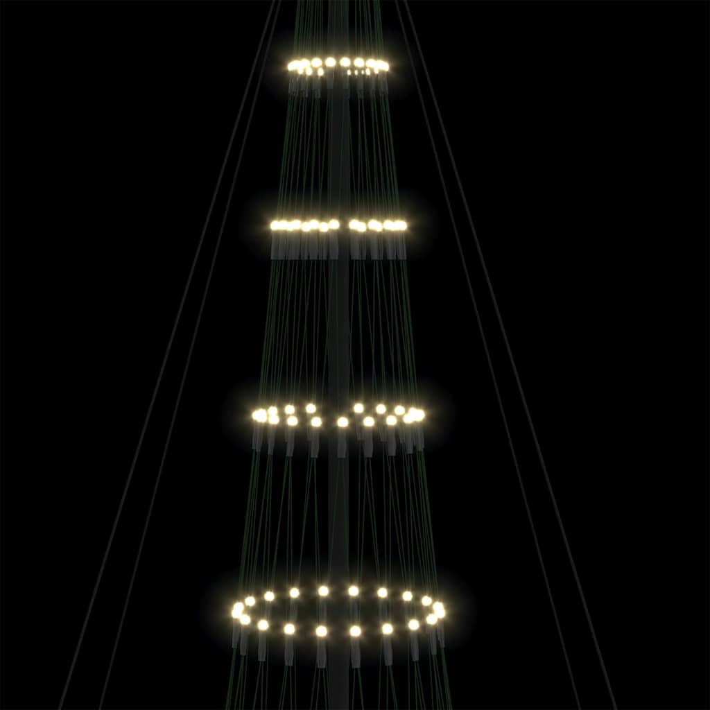 LED Karácsonyi Fenyő 555 LED-del Meleg fehér 500 cm Fém