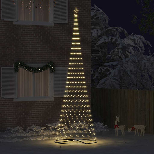 LED Karácsonyi Fenyő 555 LED-del Meleg fehér 500 cm Fém