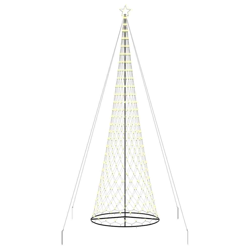 LED Karácsonyi Fenyő 555 LED-del Meleg fehér 500 cm Fém