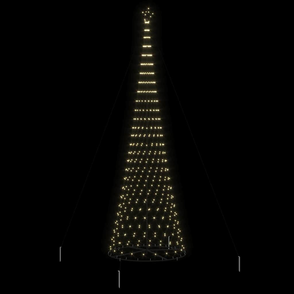 LED Karácsonyi Fenyő 555 LED-del Meleg fehér 500 cm Fém