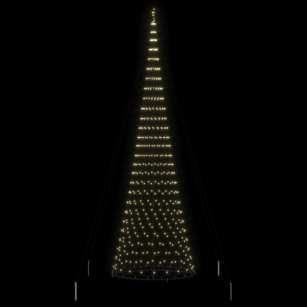 LED Karácsonyi Fenyő 555 LED-del Meleg fehér 500 cm Fém
