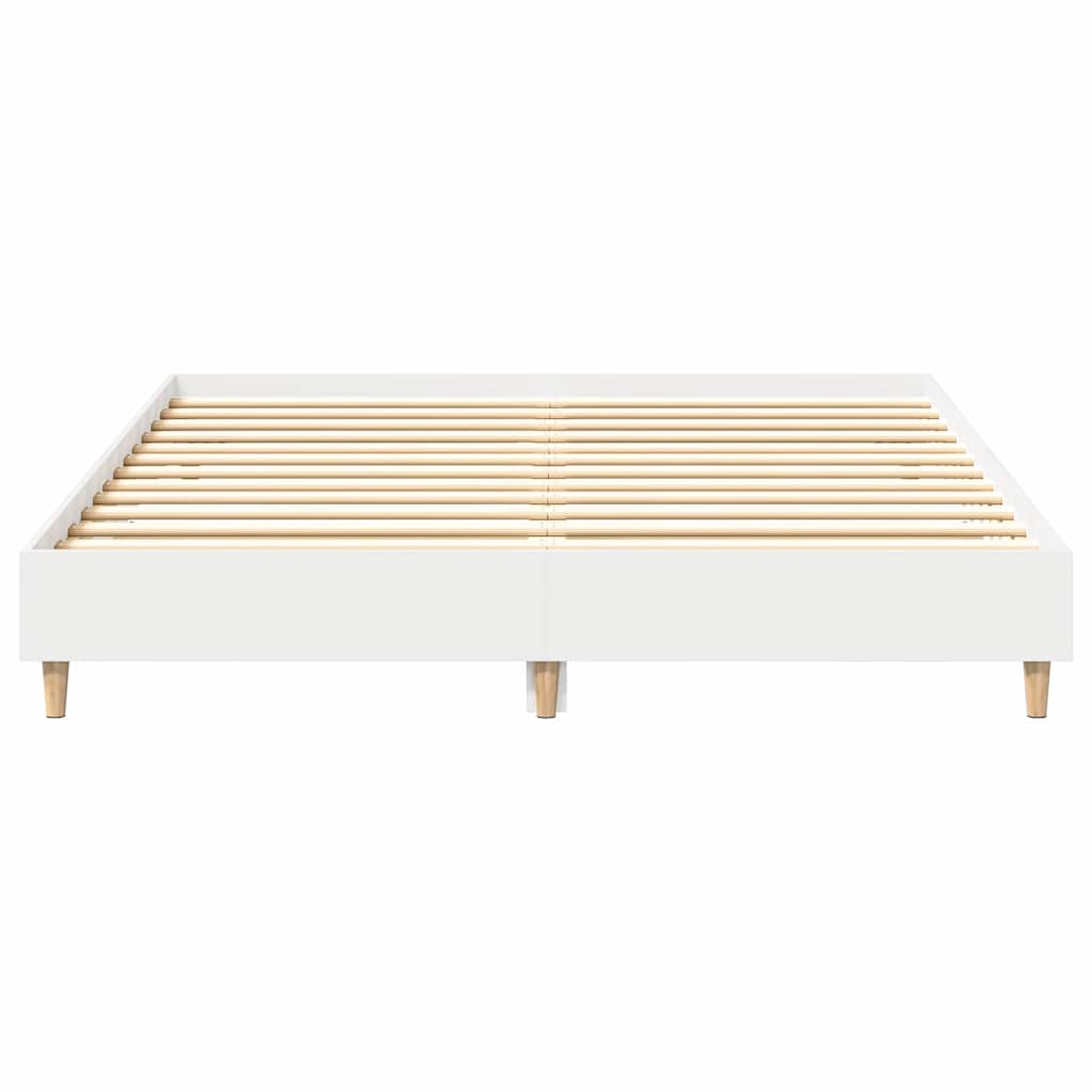 Ágykeret 2 pcs Fehér 152 x 203 cm Faanyag
