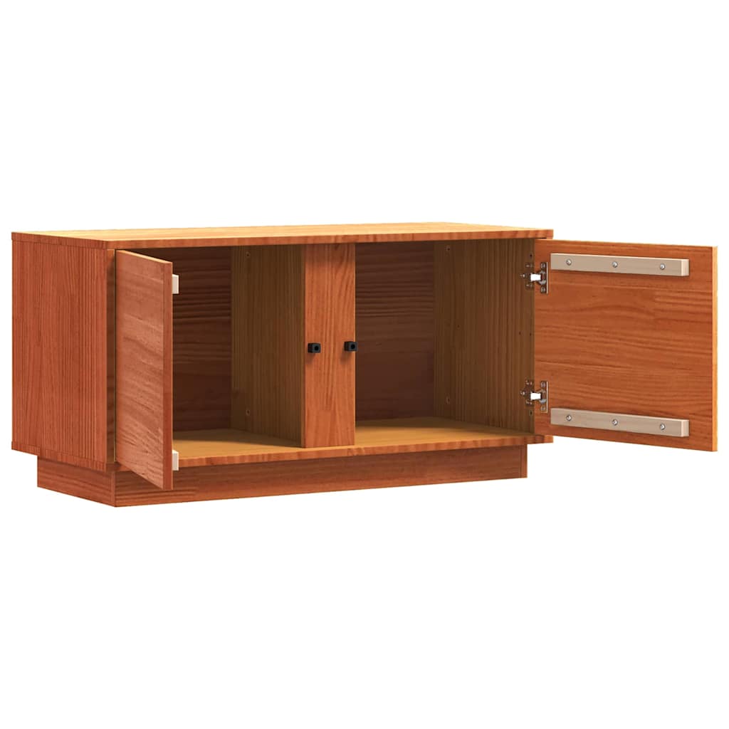 TV szekrény Faggyú barna 80 x 35 x 40,5 cm Tömör fenyőfa