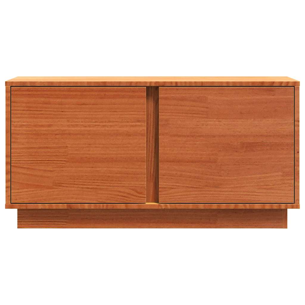 TV szekrény Faggyú barna 80 x 35 x 40,5 cm Tömör fenyőfa