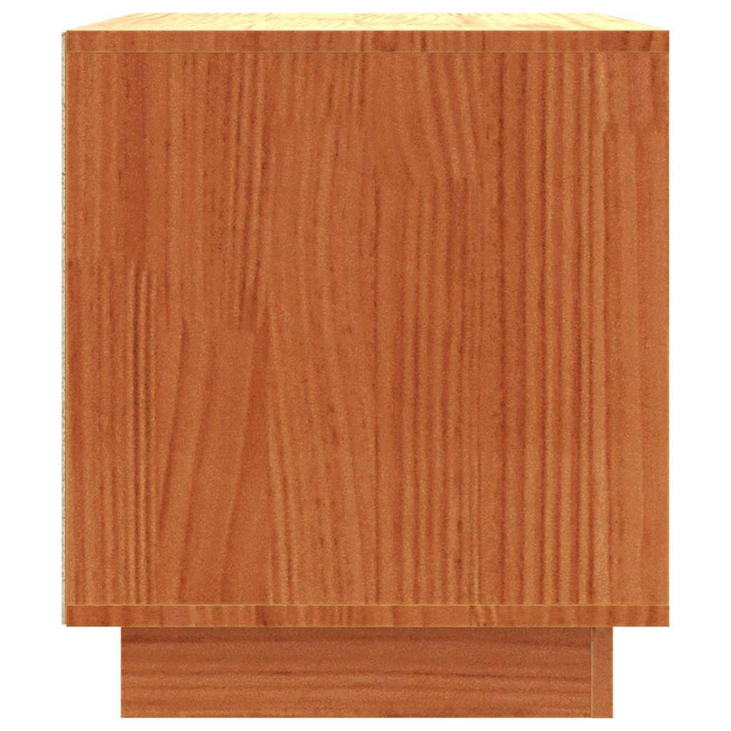 TV szekrény Faggyú barna 80 x 35 x 40,5 cm Tömör fenyőfa