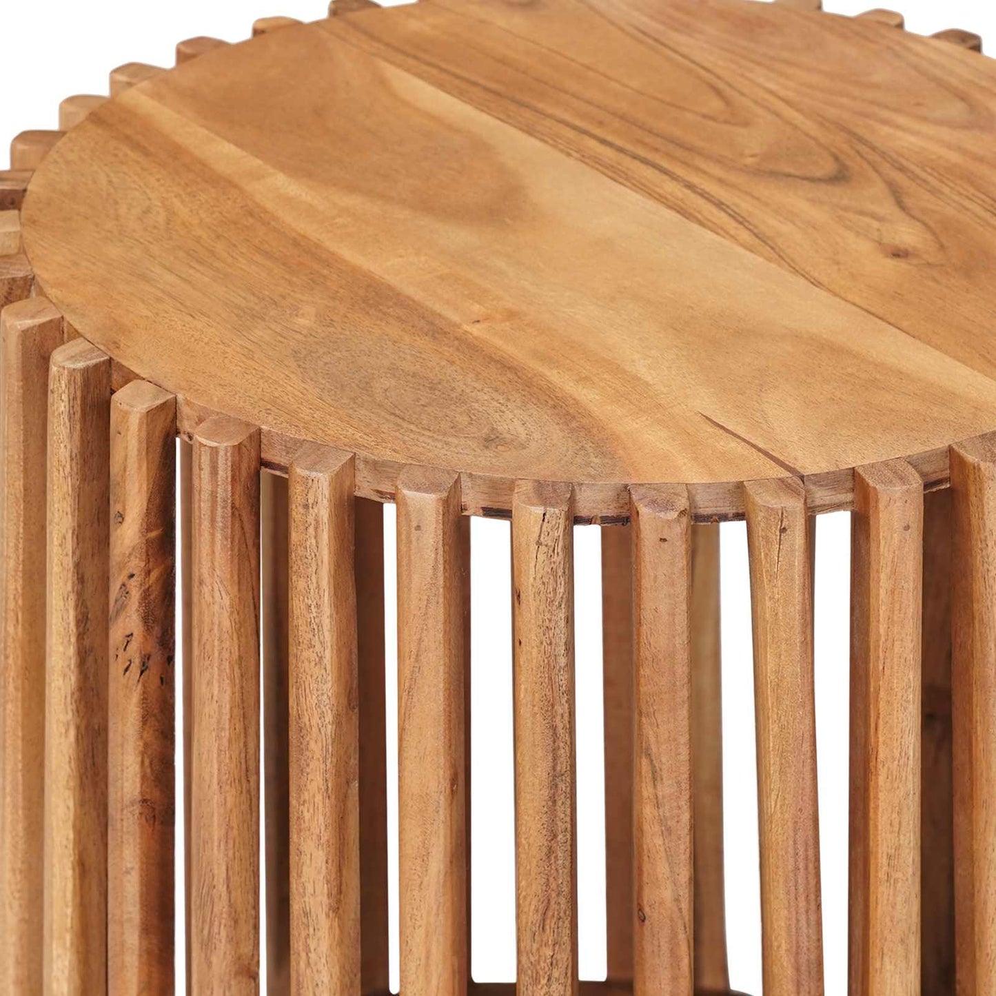 Kézműves Oldaltámasz Készlet 2 pcs Tökéletes Tömör Teak Barna