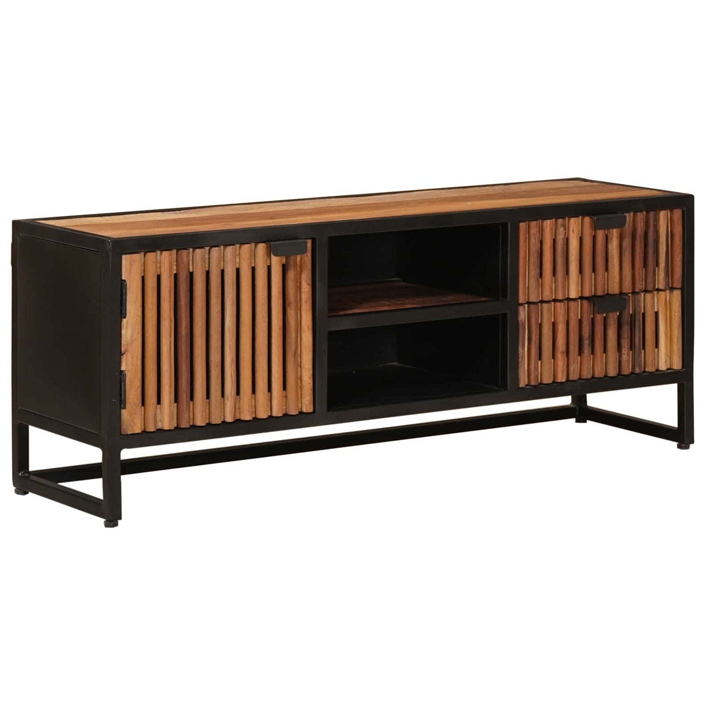 TV szekrény 105 x 30 x 40 cm Tömör Mangófa és Műszaki Fa