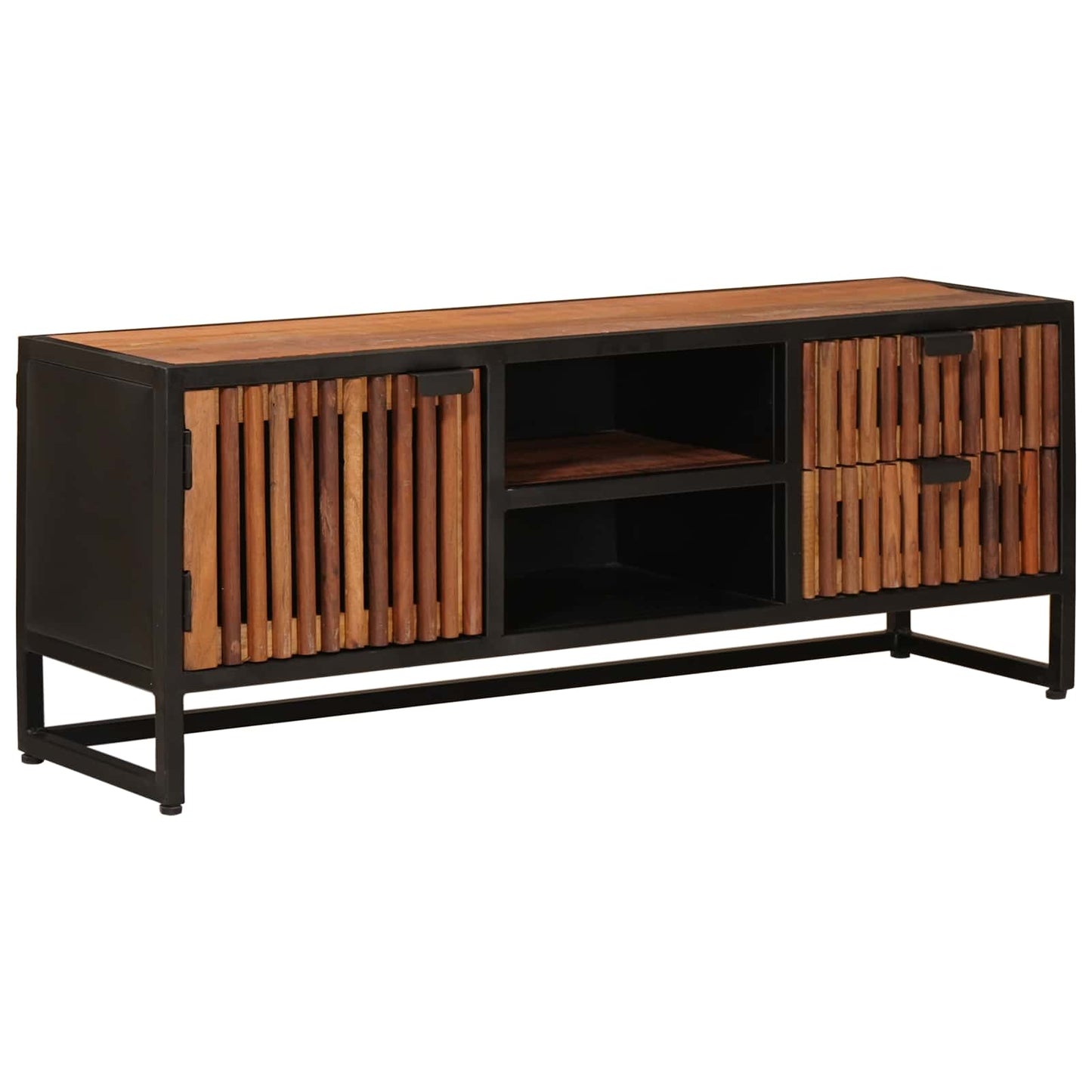 TV szekrény 105 x 30 x 40 cm Tömör Mangófa és Műszaki Fa