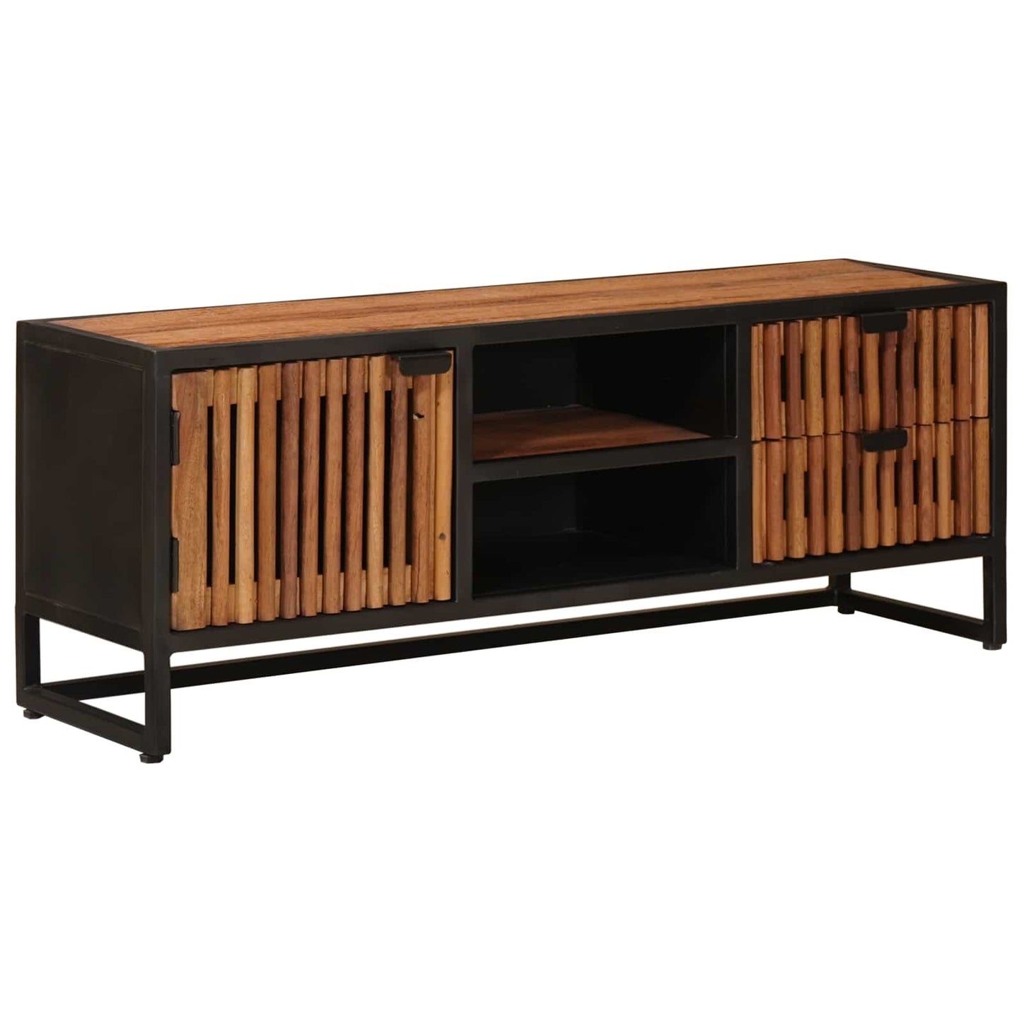 TV szekrény 105 x 30 x 40 cm Tömör Mangófa és Műszaki Fa
