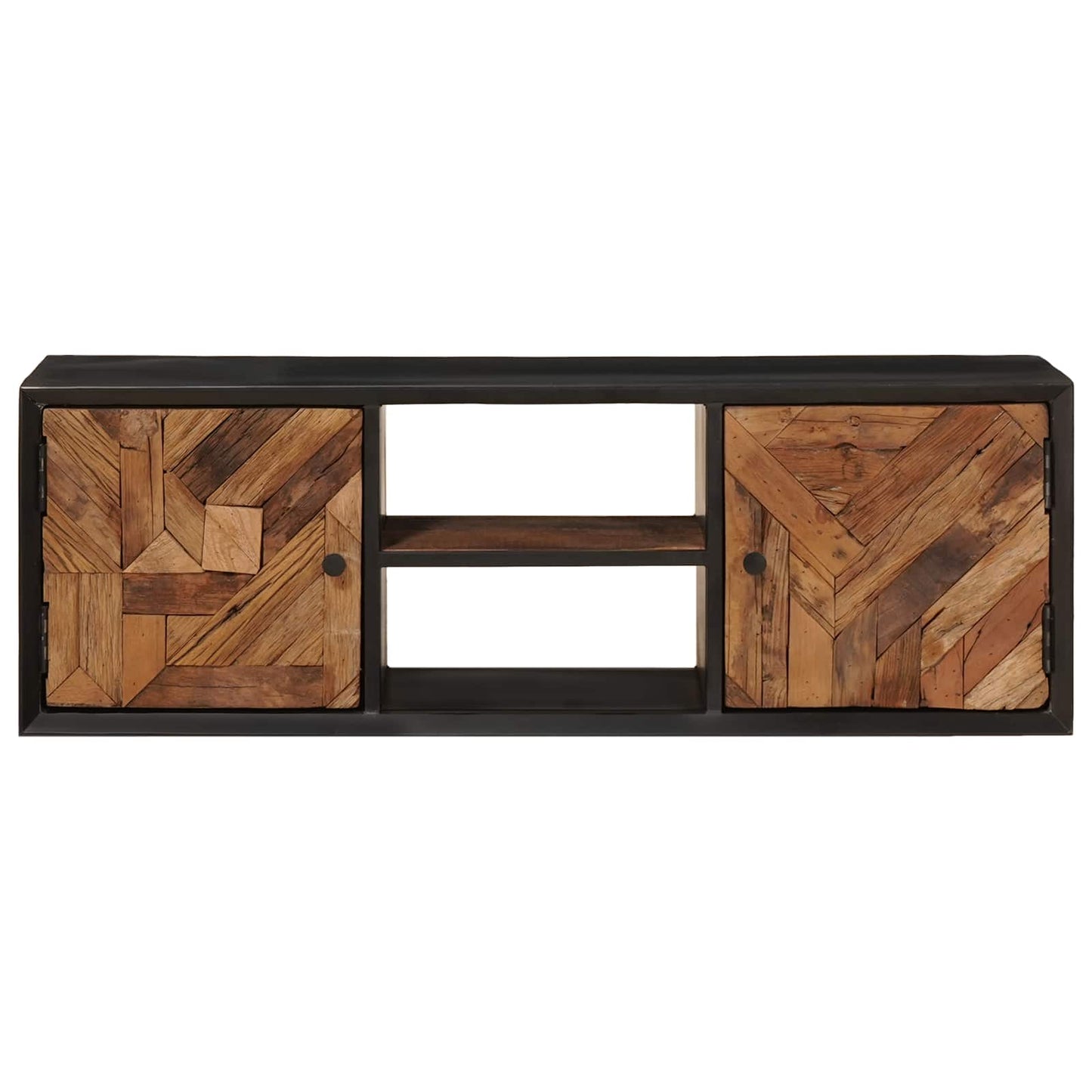 TV szekrény 105 x 30 x 35 cm Tömör Reclaim Fa és Mérnöki Fa
