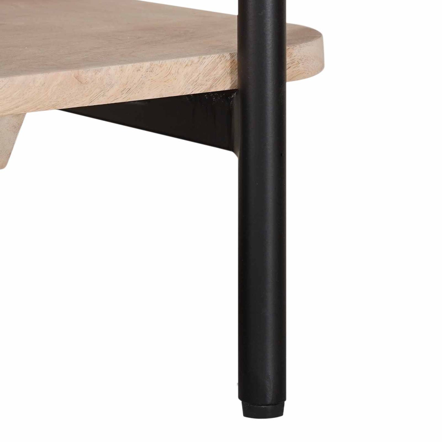 Kézzel Készült Kávéasztal Fehér 85 x 45 x 50 cm Tömör Mangófát