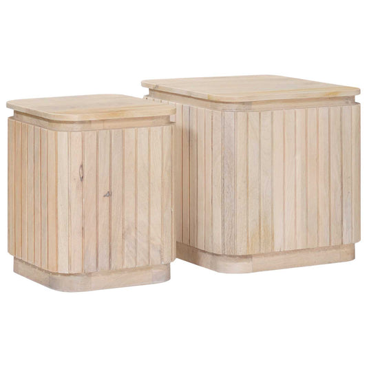 Kézműves Oldaltámasz Készlet 2 pcs Fehér 45 x 45 x 45 cm