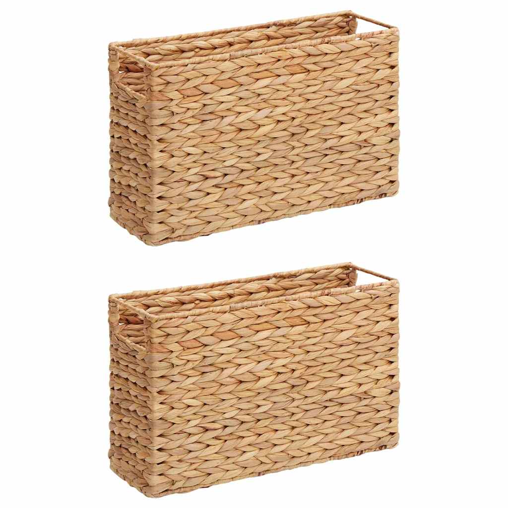 Újság Kosarak 2 db Vízi jácint 39 x 14 x 25 cm Természetes