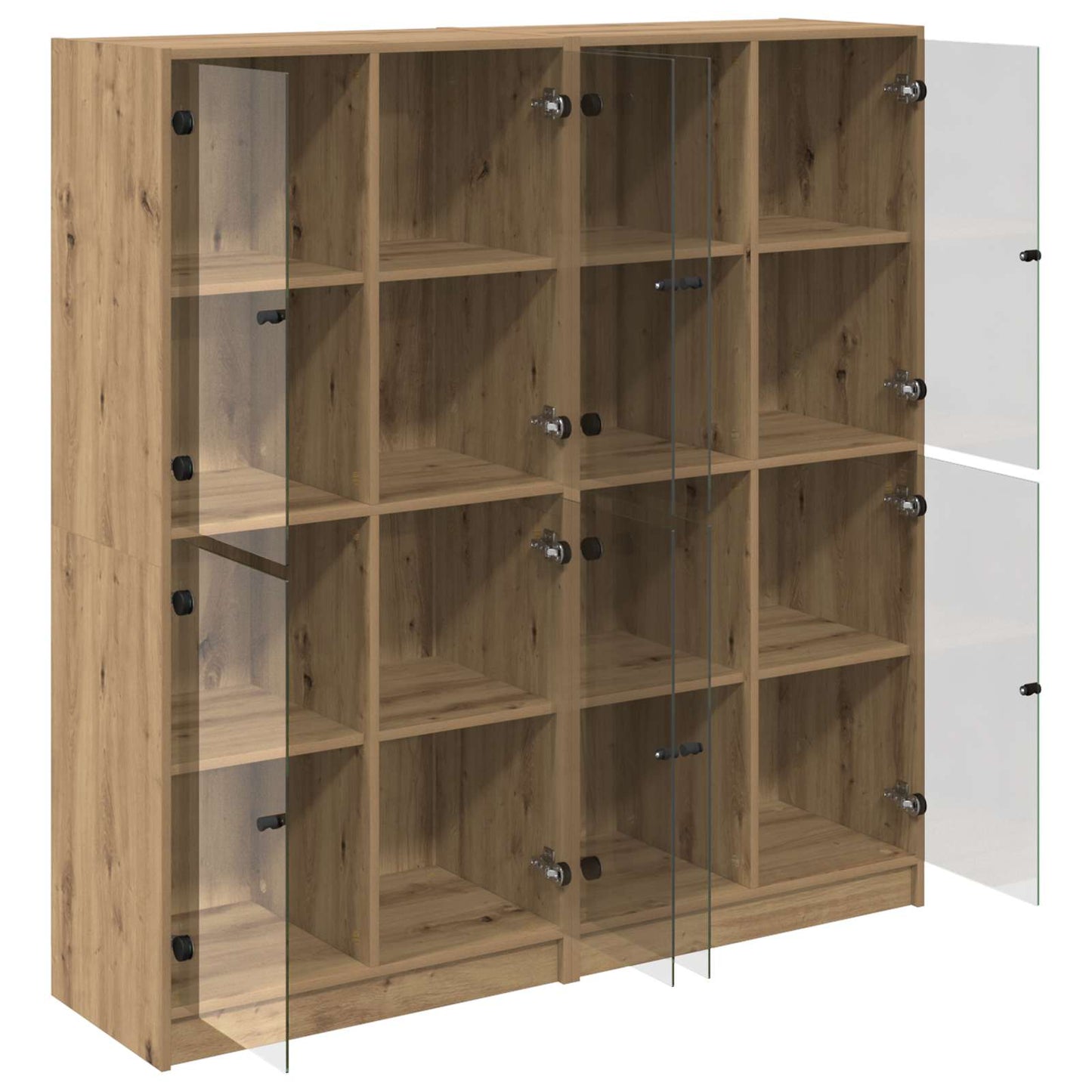 Magasfiú 2 db Artisan tölgy 68 x 37 x 142 cm Szerelt Fa