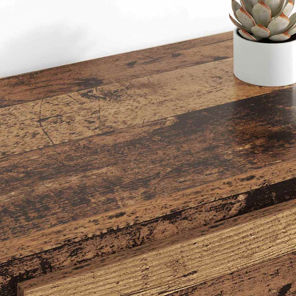 Oldalszekrények 2 pcs Öreg fa 70 x 35,5 x 67,5 cm Faanyag