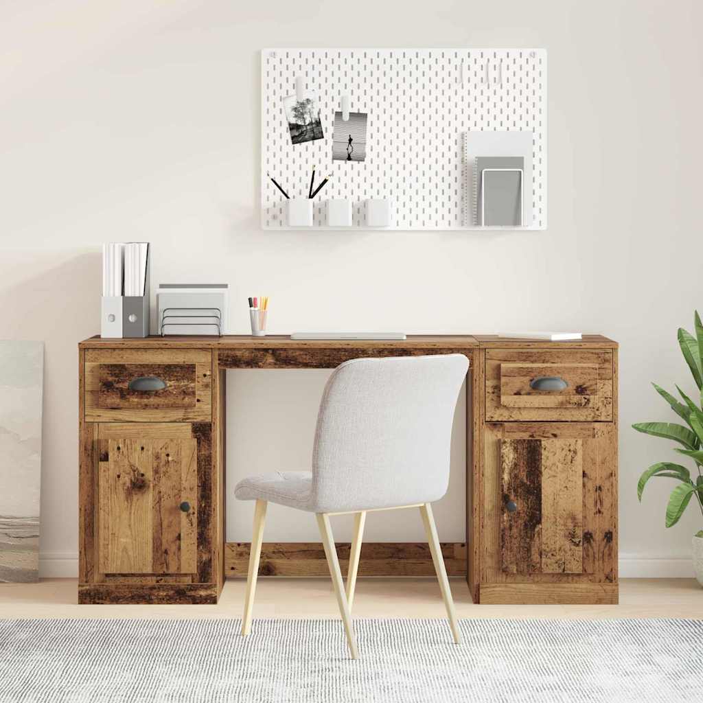 Íróasztal szekrénnyel Öreg fa Szerelt Fa 154,5 x 50 x 75 cm