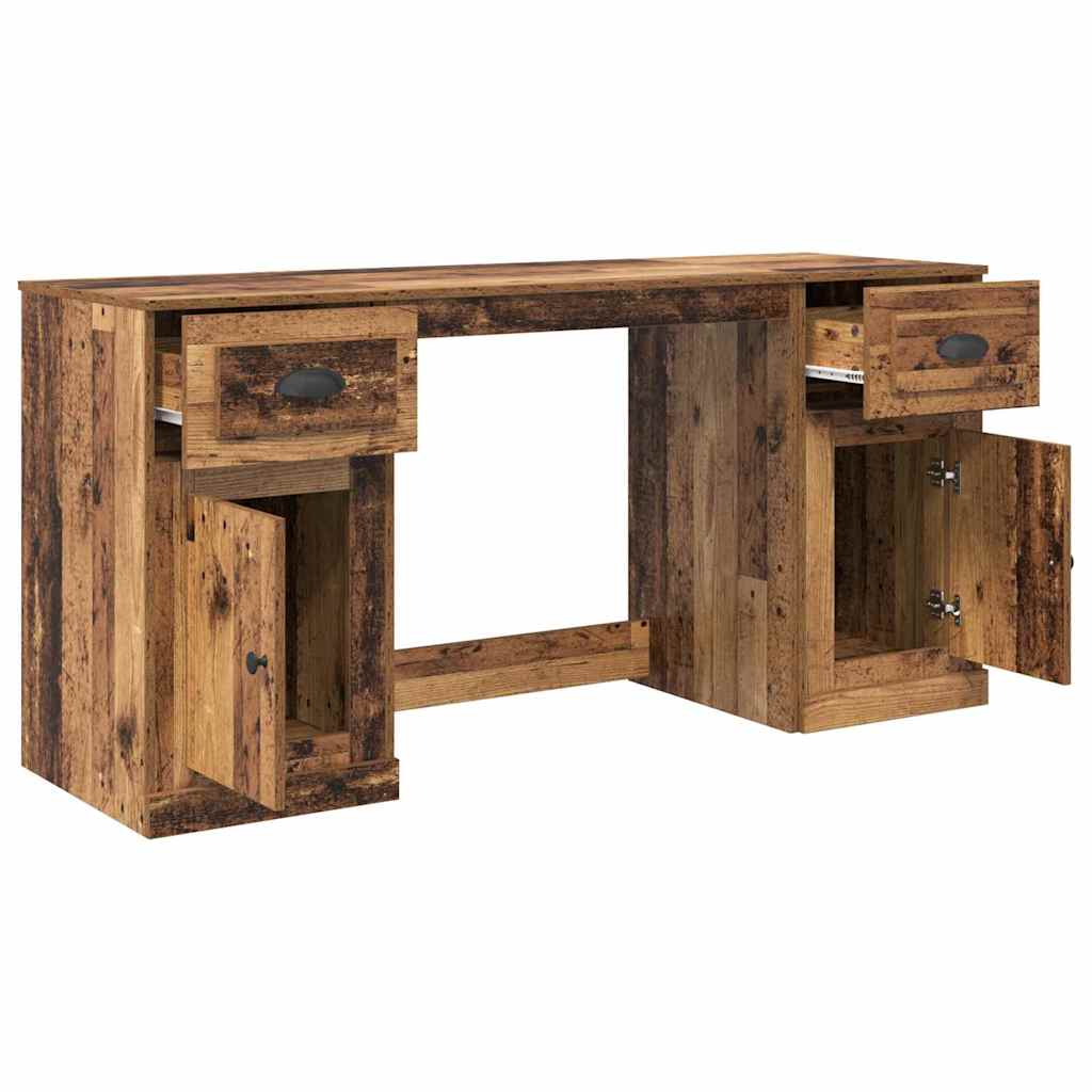 Íróasztal szekrénnyel Öreg fa Szerelt Fa 154,5 x 50 x 75 cm
