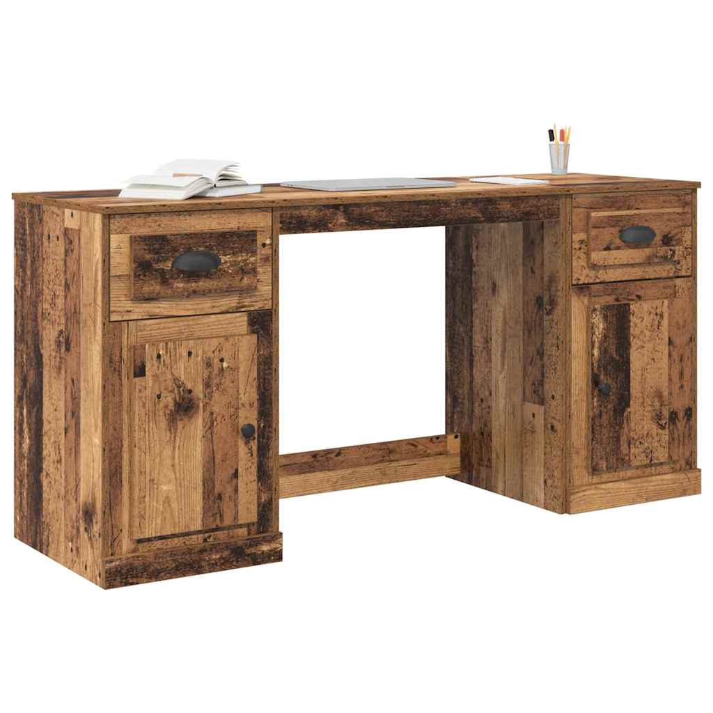 Íróasztal szekrénnyel Öreg fa Szerelt Fa 154,5 x 50 x 75 cm
