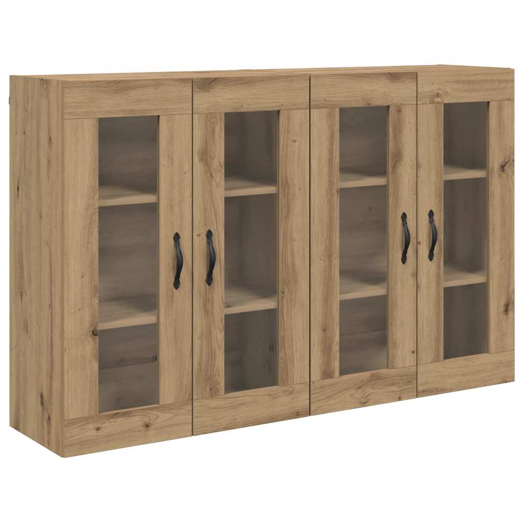 Fali Szekrények 2 db Artisan tölgy 69,5 x 34 x 90 cm Szerelt Fa