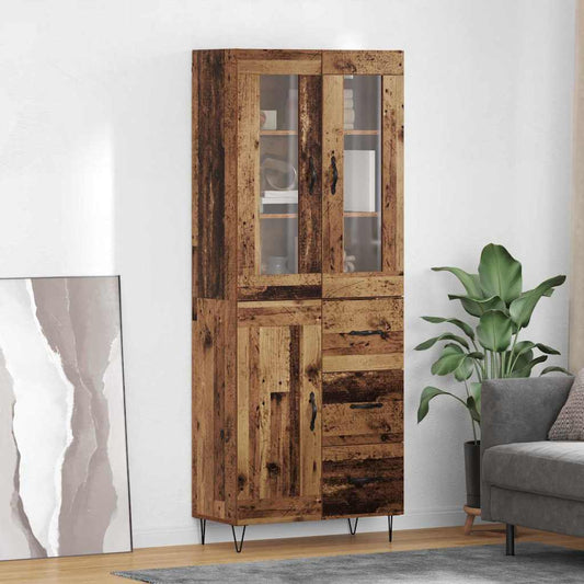 Magasfiú fiókkal Öreg fa 69,5 x 34 x 90 cm Faanyag