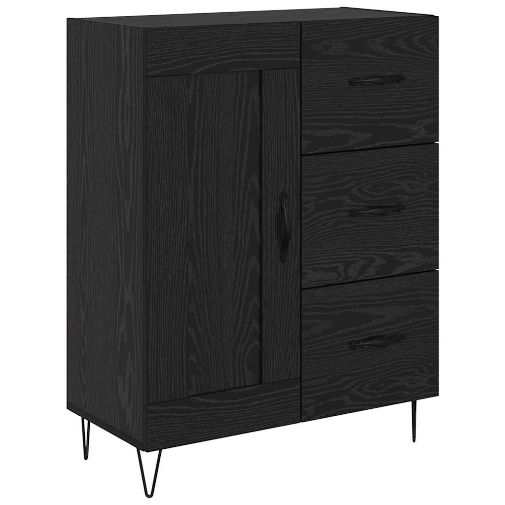 Magasfiú fiókkal Fekete tölgy 69,5 x 34 x 90 cm Faanyag