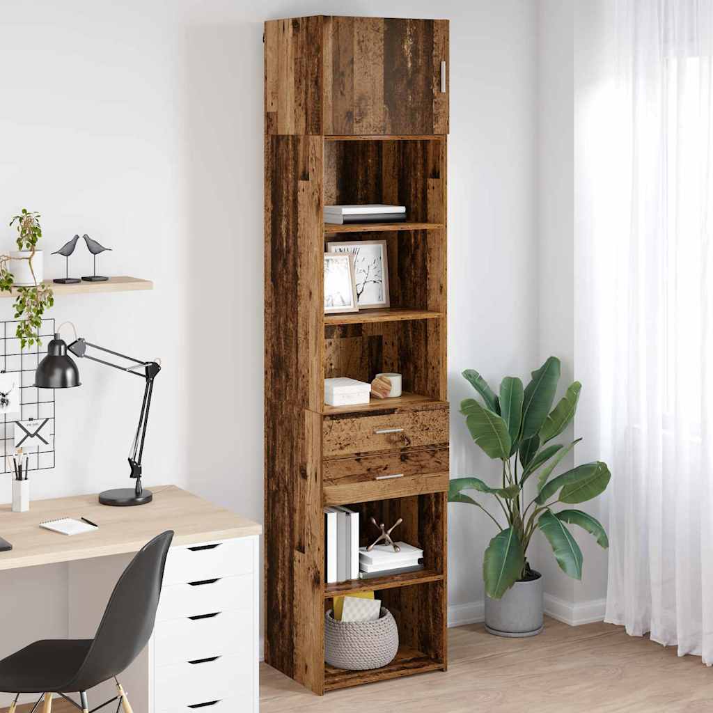 Magasfiú Falra szerelhető Öreg fa 50 x 42,5 x 225 cm Faanyag