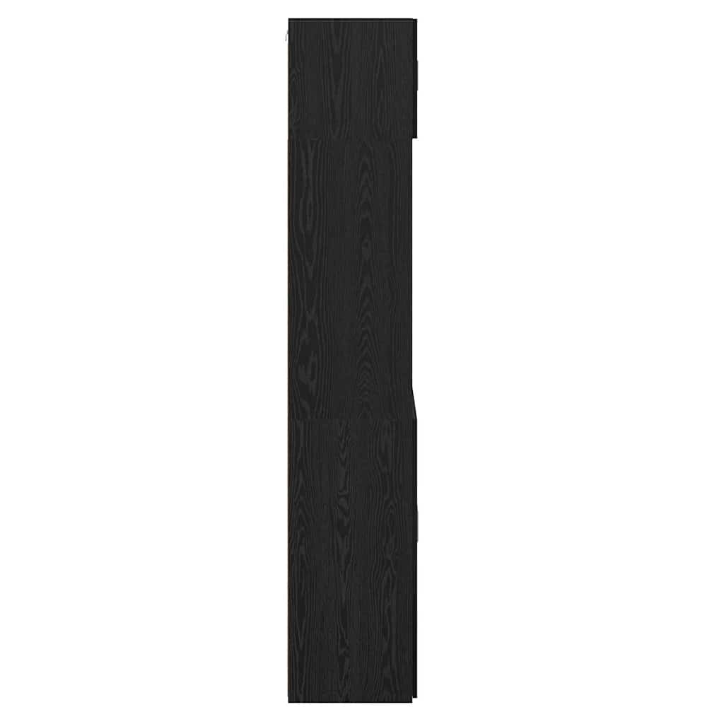 Tárolószekrény Fekete tölgy 80 x 42,5 x 225 cm Faanyag