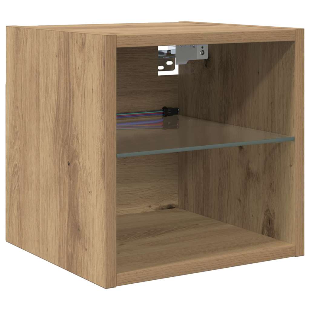 TV Fali Egységek 8 pcs Artisan tölgy Faanyag