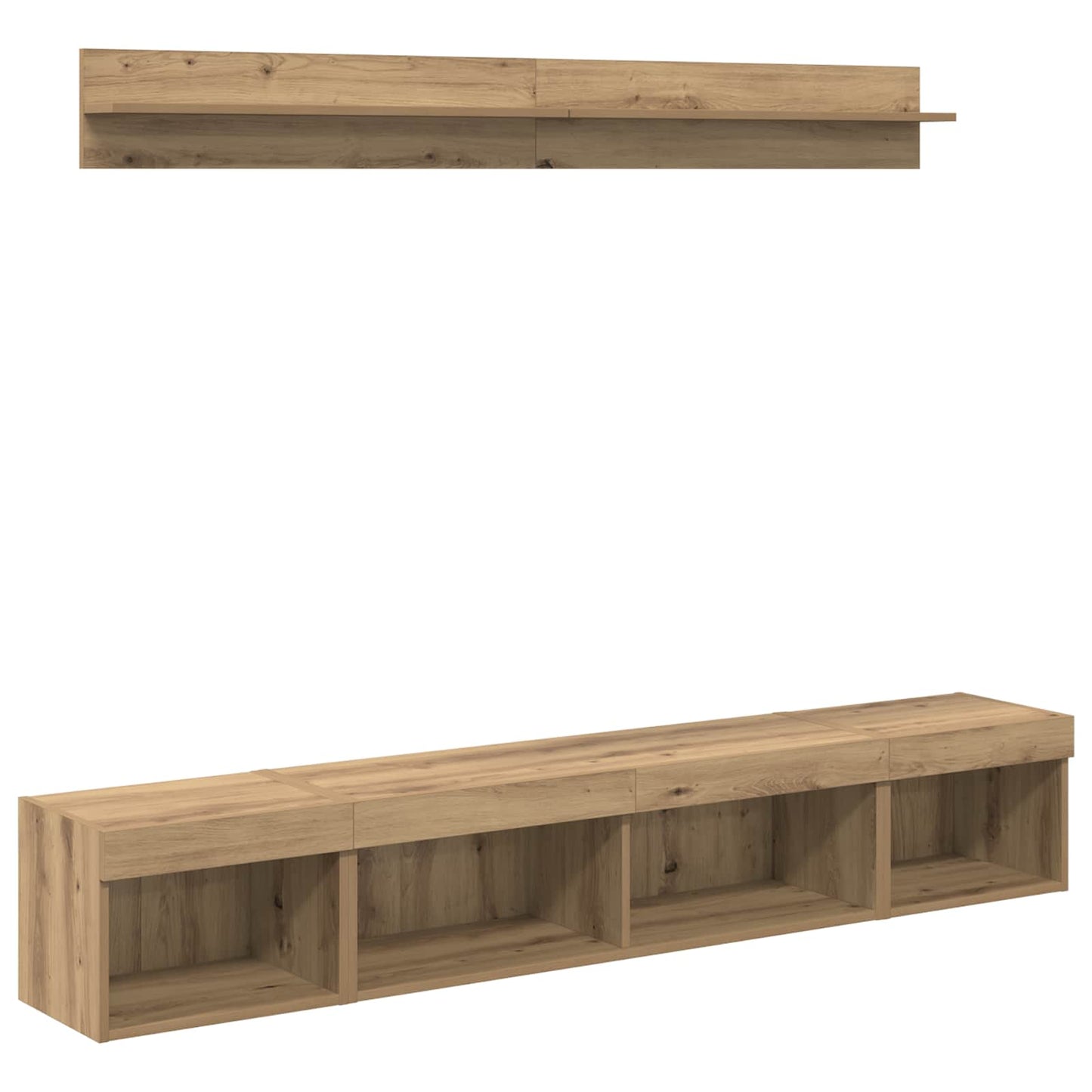TV falit kabinet szett 5 pcs Artisan tölgy Faanyag
